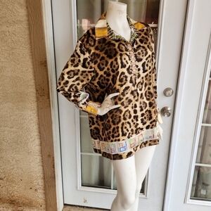 MUNCHO GUSTO SILK BLOUSE Carini LEOPARD